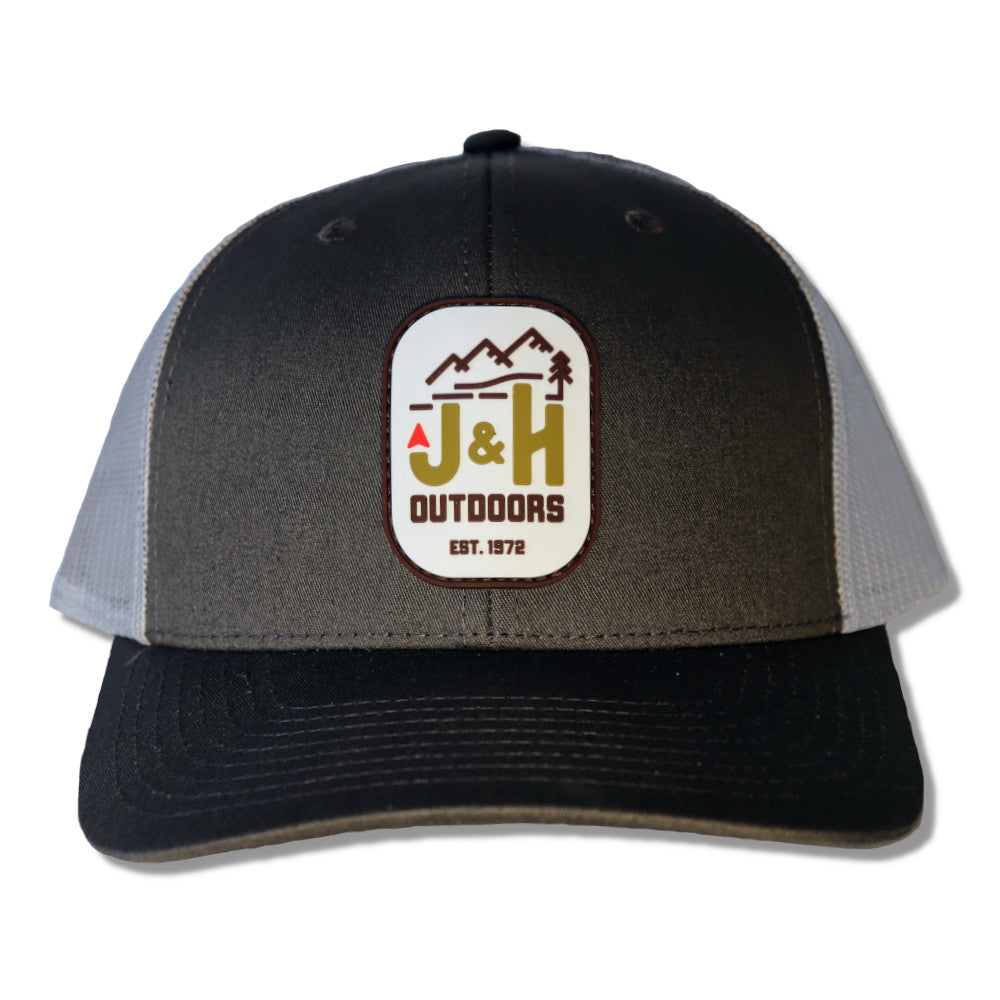 J&H Outdoors Rubber Patch Logo Hat Charcoal | Grey