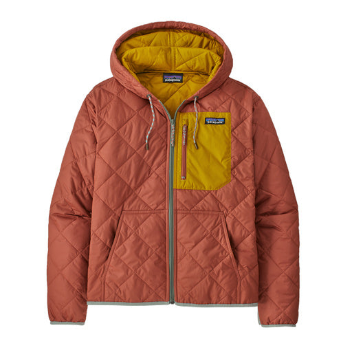 Patagonia Women's Diamond Quilted Bomber Hoody Burl Red
