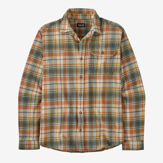 Patagonia Men's Long-Sleeved Cotton in Conversion Lightweight Fjord Flannel Shirt VFN / L