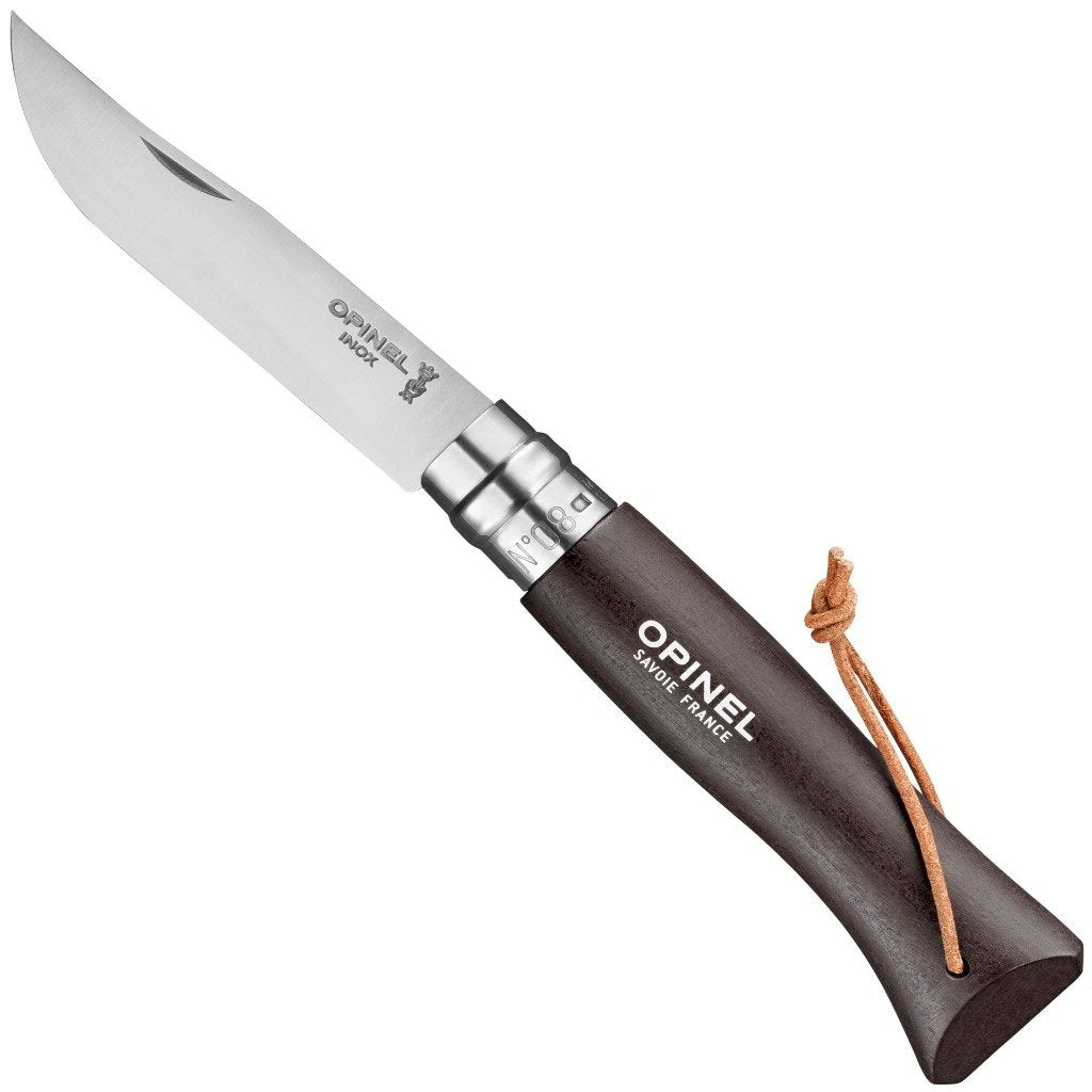 Opinel Knives No.08 Stainless Steel Folding Knife with Lanyard - Colorama | J&H Outdoors