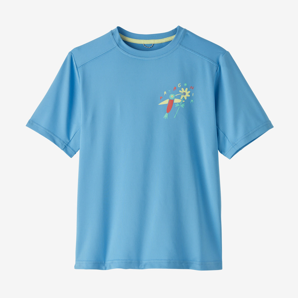 Patagonia Kids' Capilene Silkweight T-Shirt ollipop Petals: Lago Blue / L