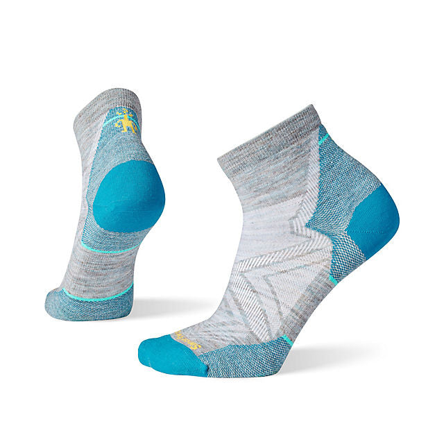 Smartwool Women's Run Zero Cushion Ankle Socks | Past Season Model Lunar Gray