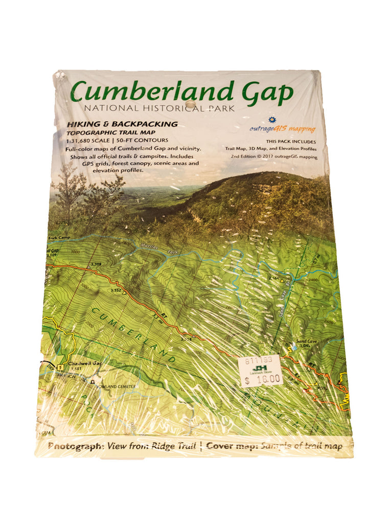 Guide Books Cumberland Gap Topographic Map | J&H Outdoors