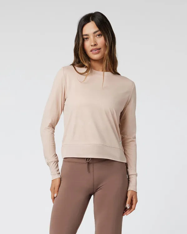 VUORI Womens Daydream Crew Rosewater Heather