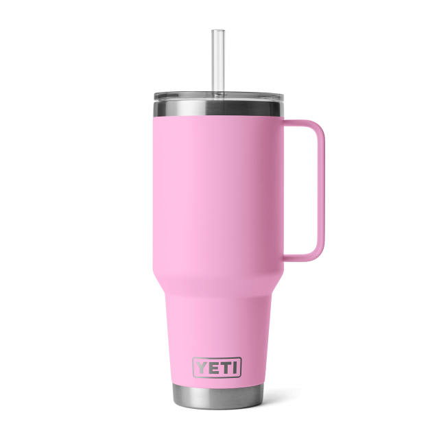 YETI Rambler 42 oz Straw Mug POWER PINK