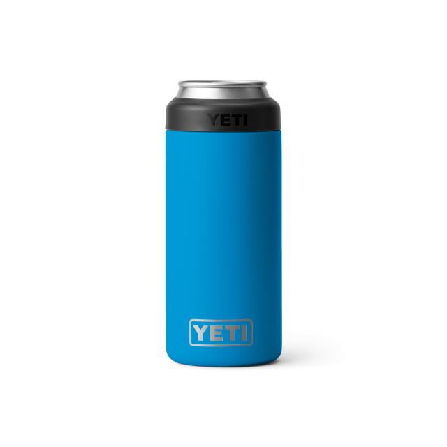 YETI Rambler 12 Oz Colster Slim Can Insulator BIG WAVE BLUE