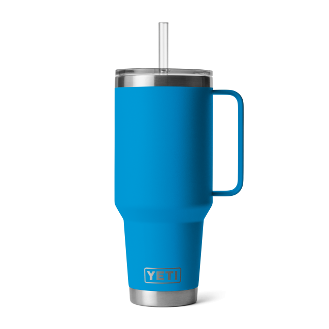 YETI Rambler 42 Oz Straw Mug BIG WAVE BLUE