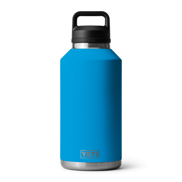 YETI Rambler 64 Oz Water Bottle  Chug Cap BIG WAVE BLUE