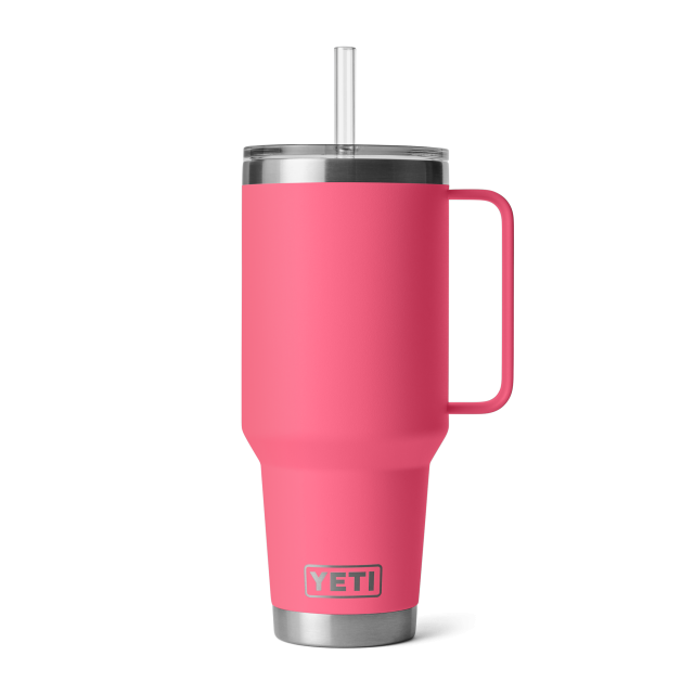 YETI Rambler 42 Oz Straw Mug TROPICAL PINK