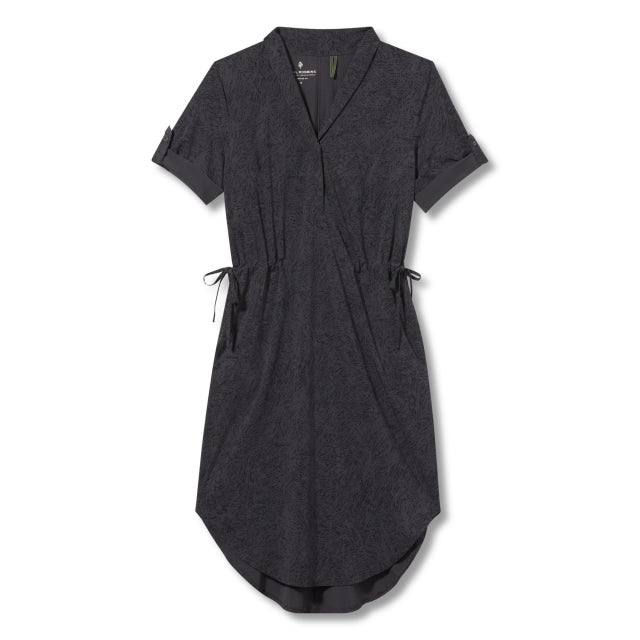 Royal Robbins Women's Spotless Traveler Dress Short Sleeve 024 ASPHT ELKH / L