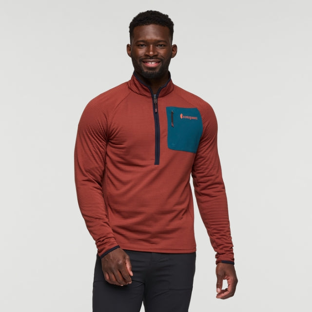 Cotopaxi Mens Otero Fleece Half-zip Pullover RUSTY