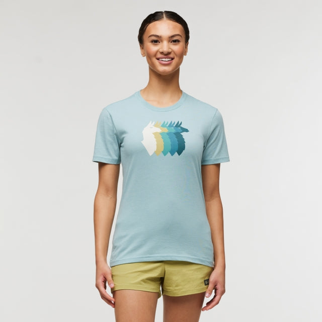COTOPAXI Llama Sequence Organic T-shirt SEASPRAY