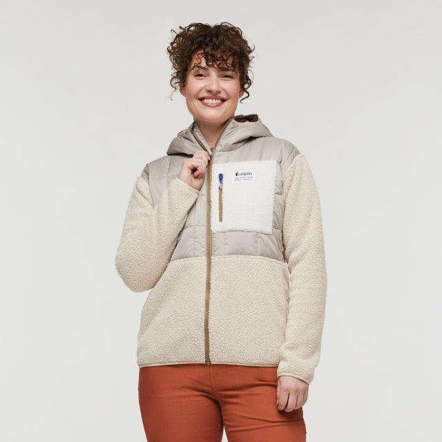 COTOPAXI Womens Trico Hybrid Hooded Jacket OATMEAL/CREAM