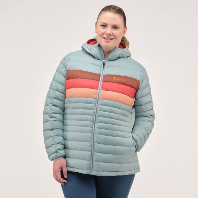 COTOPAXI W Fuego Down Hooded Jkt SEA SPRAY STRIP