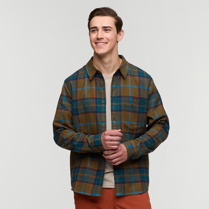 Cotopaxi Mens Quedo Flannel Shirt IVE OAK PLAID / L