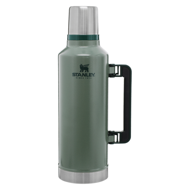 STANLEY COOLERS The  Classic Bottle 2.5QT HAMMERTONE GREE