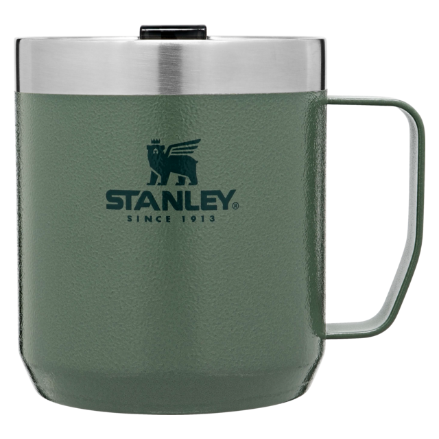 STANLEY COOLERS The Stay-Hot Camp Mug 12oz HAMMERTONE GREE