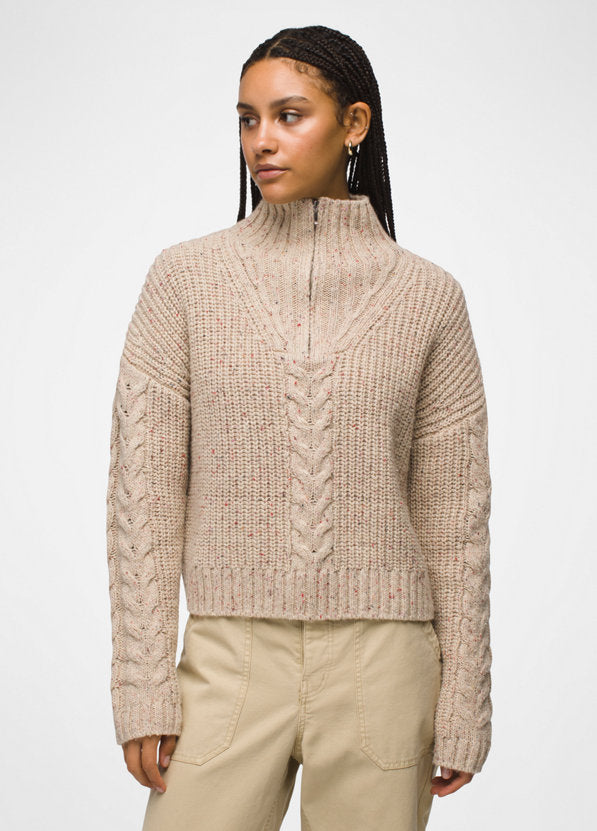 prAna W Laurel Creek Sweater Oatmeal