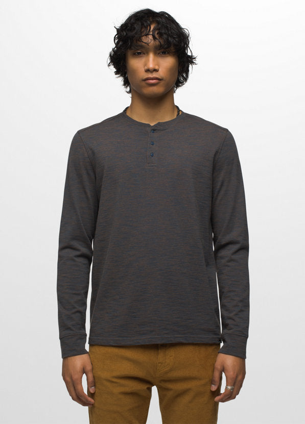 prAna Mens Ronnie Henley Ii Darkskyheather /  / ST