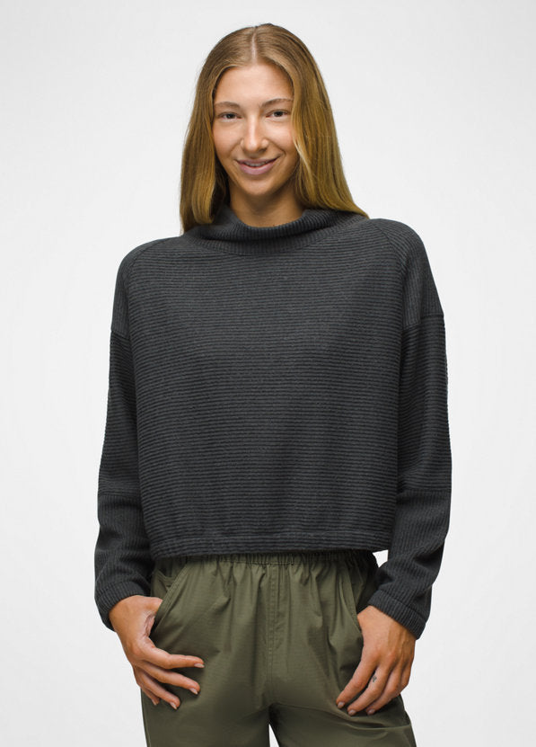 prAna W Olivia LS Charcoal