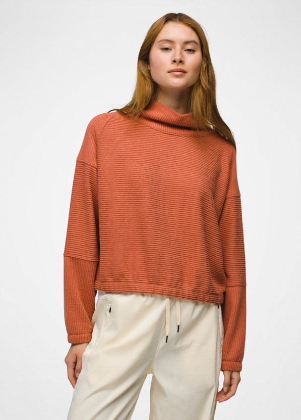 prAna W Olivia LS Terracotta