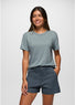 PrAna Women's Cozy Up Short Sleeve Crew - SS TOPS.