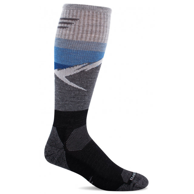 Sockwell Men's Modern Mountain OTC | Moderate Graduated Compression Socks 900 BLK