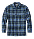 L.L.Bean Chamois Shirt Plaid Men's Regular Deep Blue
