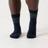 Wide Open Men's Vintage Stripe Cushioned Crew Socks.