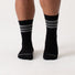 Wide Open Men's Vintage Stripe Cushioned Crew Socks.