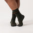 Wide Open Men's Vintage Stripe Cushioned Crew Socks.