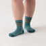 Wide Open Women's Multi Stripe Cushioned Micro Crew Socks.