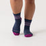 Wide Open Women's Multi Stripe Cushioned Micro Crew Socks.