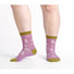 Wide Open Women's Foliage No Cushion Micro Crew Socks.