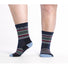 DARN TOUGH Men's Multi Stripe Midweight M ECIPSE / L