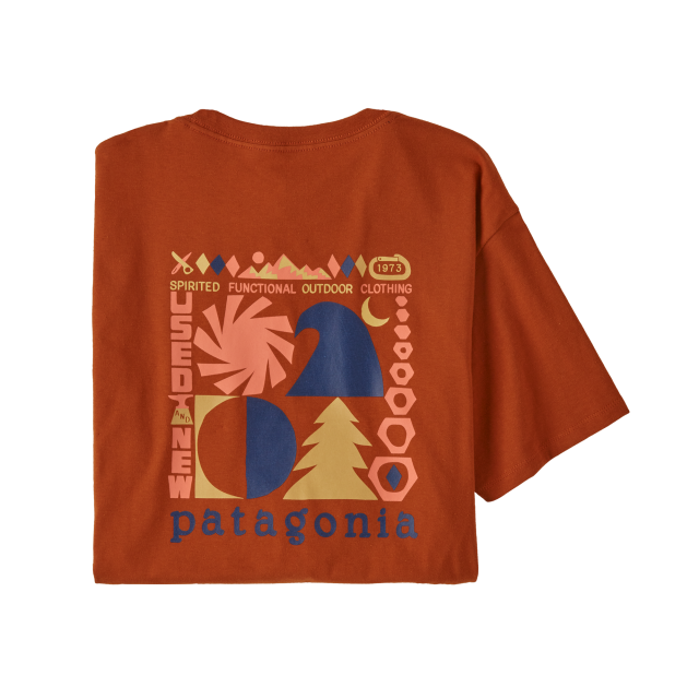 Patagonia Men's Spirited Seasons Organic T-Shirt Sandhill Rust