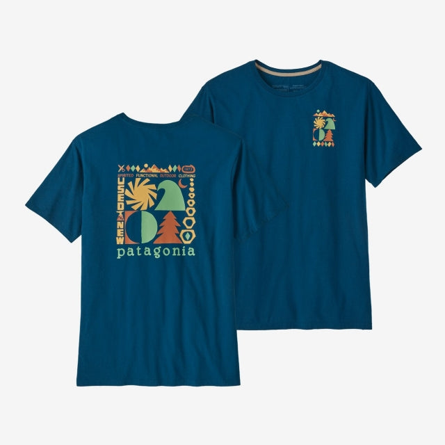 Patagonia Men's Spirited Seasons Organic T-Shirt agom Blue / L
