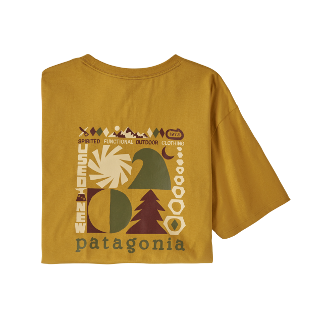 Patagonia Men's Spirited Seasons Organic T-Shirt Cabin Gold