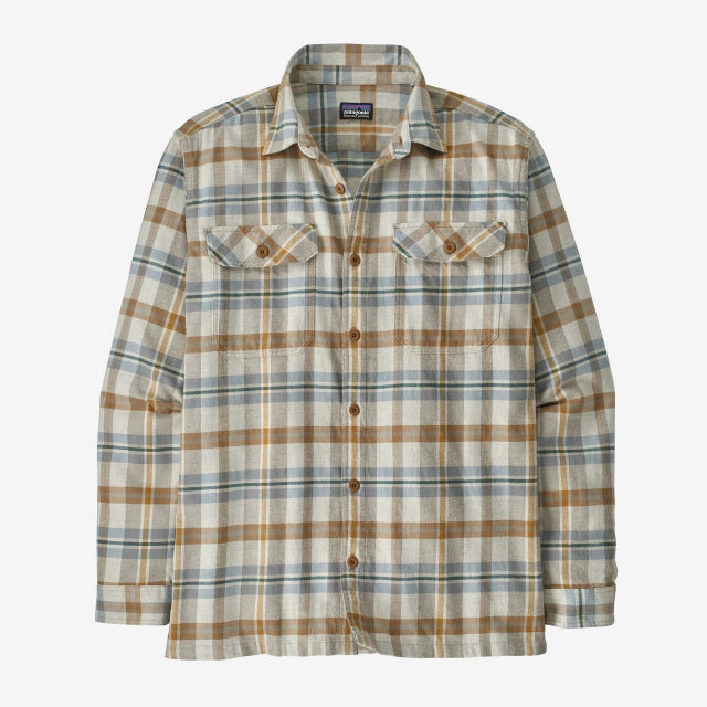 Patagonia Men's Long-Sleeved Organic Cotton Midweight Fjord Flannel Shirt FINN