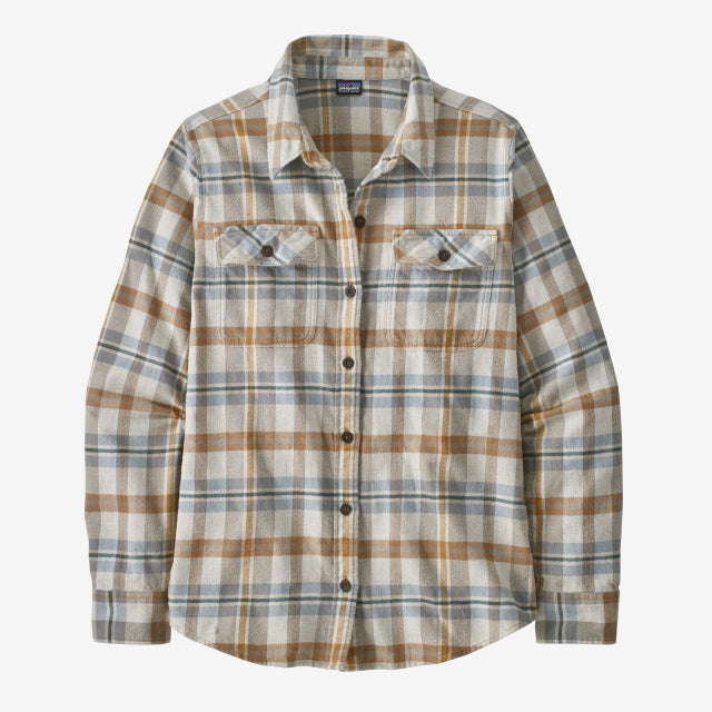 Patagonia Women's Long-Sleeved Organic Cotton Midweight Fjord Flannel Shirt FINL
