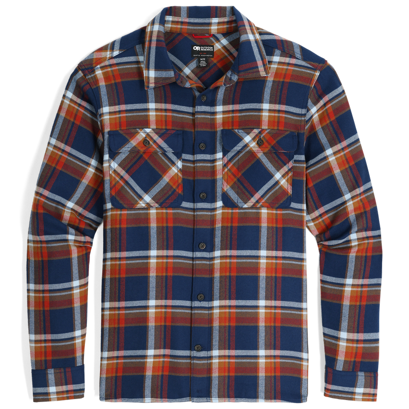 Outdoor Research M Feedback Flannel Twill Shirt Cenote Plaid