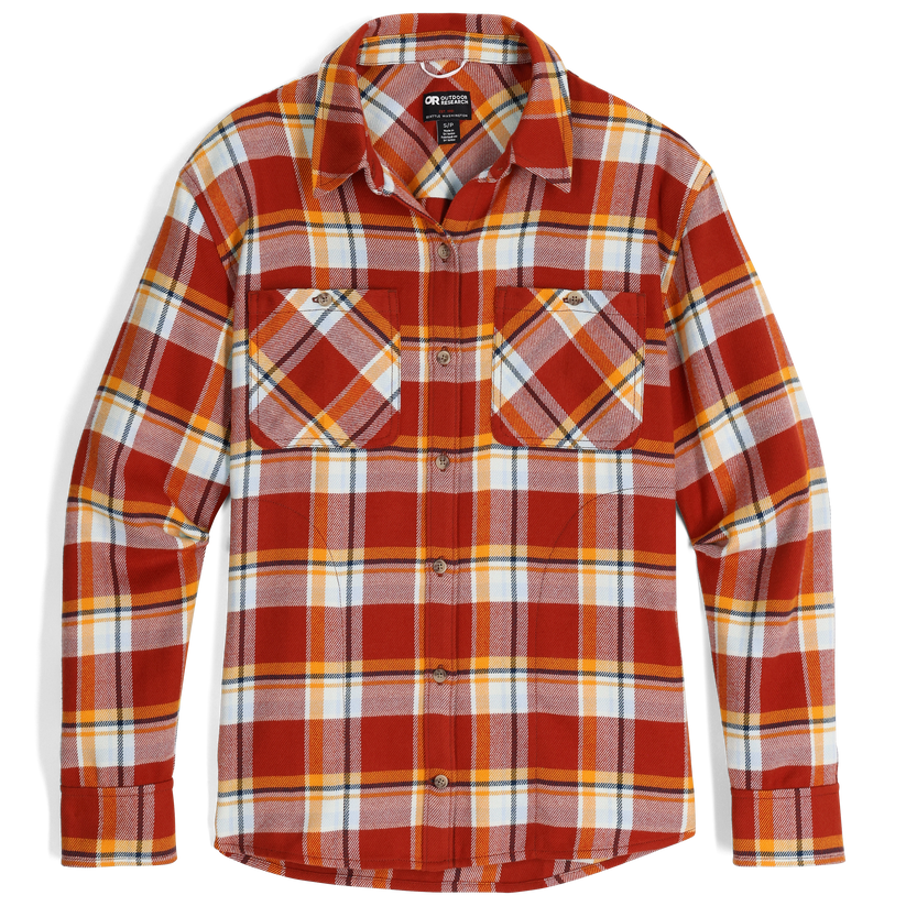 Outdoor Research W Feedback Flannel Twill Shirt Jupiter Plaid