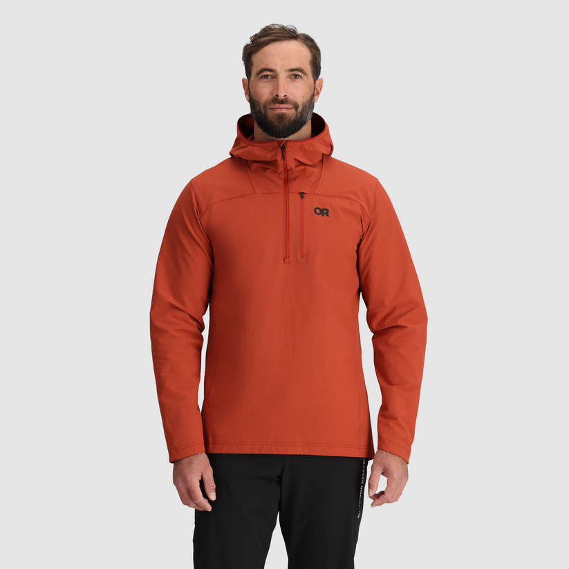 Outdoor Research Mens Freewheel Half Zip Hoodie Jupiter