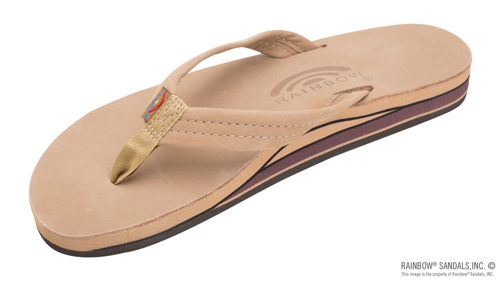 Rainbow Sandals Double Layer Arch Support Premier Leather 3/4'” Medium Strap SIERRA