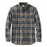 L.L.Bean Mens Scotch Plaid Flannel Shirt, Traditional Fit BLUE MACKELLAR