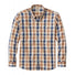 L.L.Bean Mens Comfort Stretch Chambray Shirt, Traditional Untucked Fit, Long-Sleeve, Print TOASTED COCONUT