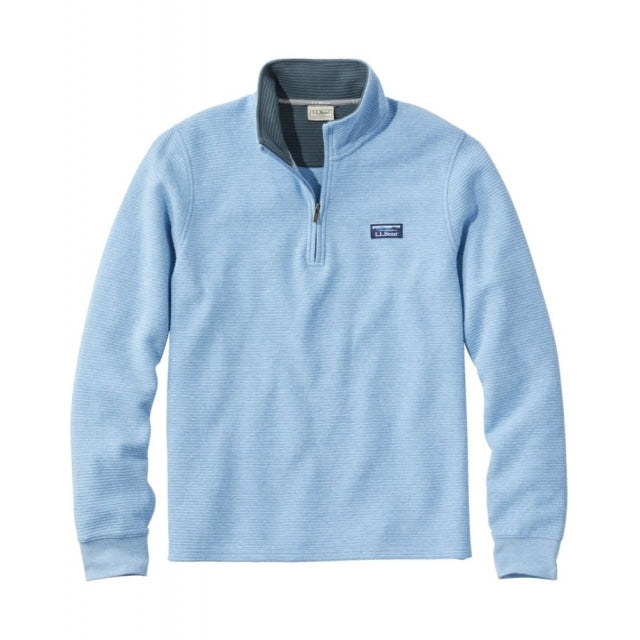 L.L.Bean Lakewashed Double-Knit Quarter-Zip Long Sleeve Men's