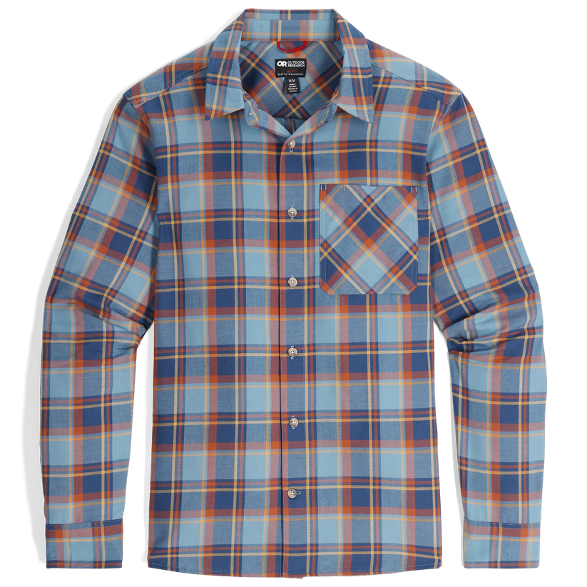 Outdoor Research M Ravenna Flannel Shirt Olympic Plaid