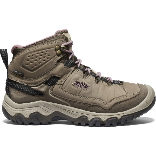 KEEN FOOTWEAR W'S TARGHEE IV MID WP WIDE BRINDLE/NOSTALG