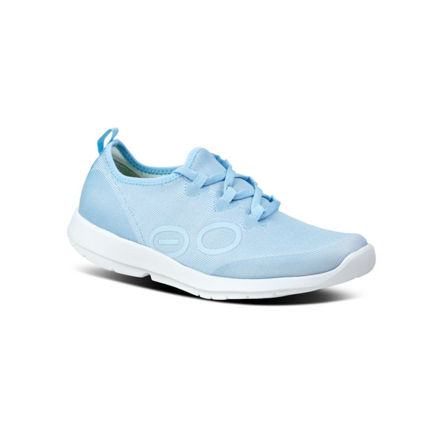 OOFOS W OOmg Sport LS Shoe CAROLINA BLUE